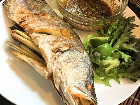 ☆★タイ風♪魚のレモングラス焼きと海鮮のタレ★☆